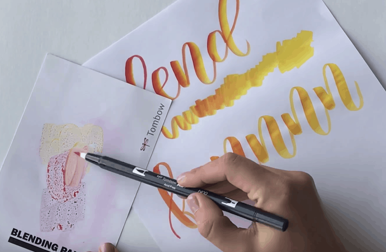 5 Techniques to Blend Colors with Tombow Brush Pens