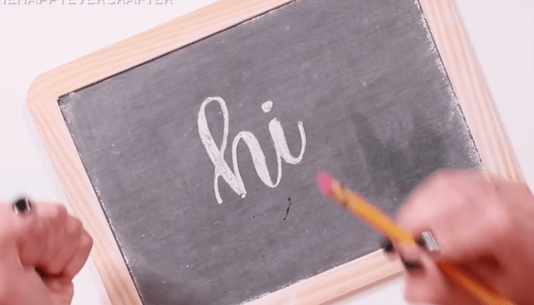 5 Need-To-Know Chalk Calligraphy Tips - The Happy Ever Crafter Inc.