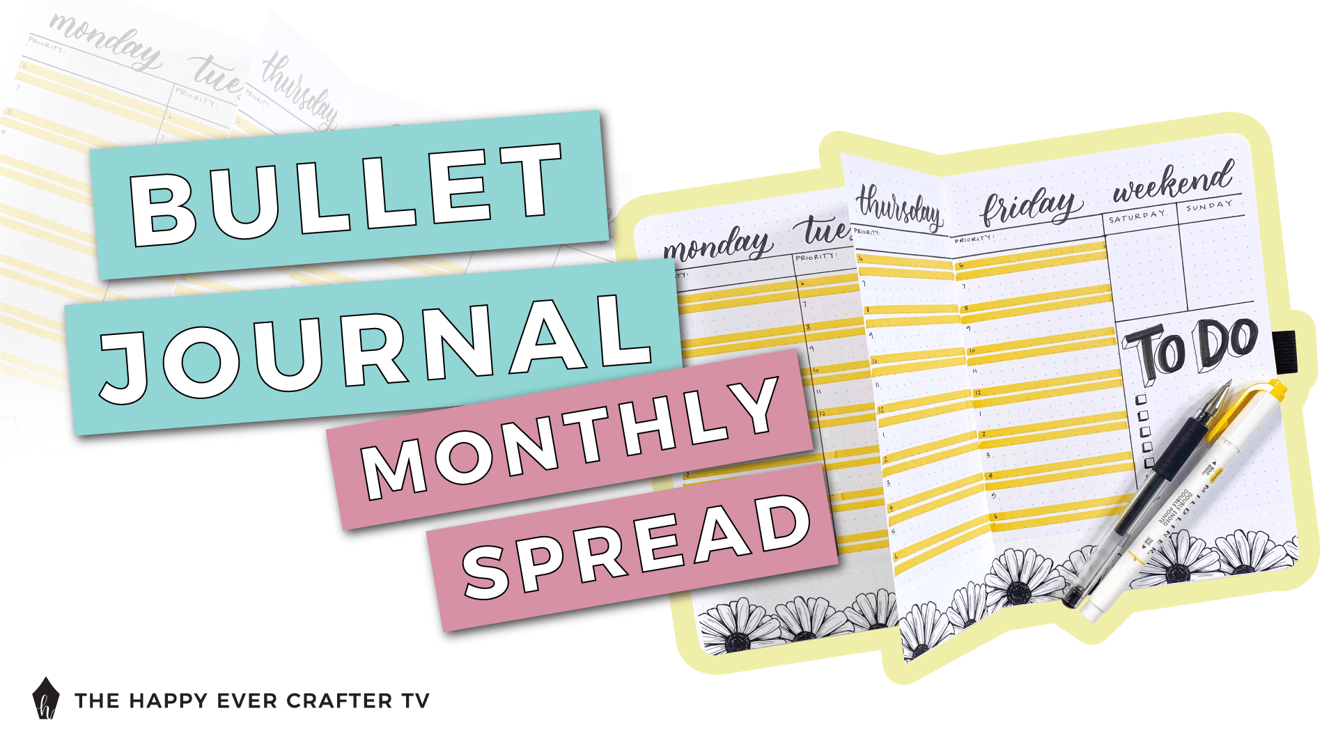 How To Start A Bullet Journal – Part 2: The Monthly Spread - The Happy Ever Crafter Inc.