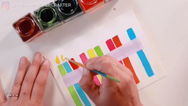 Easy DIY Watercolour Birthday Card - The Happy Ever Crafter Inc.