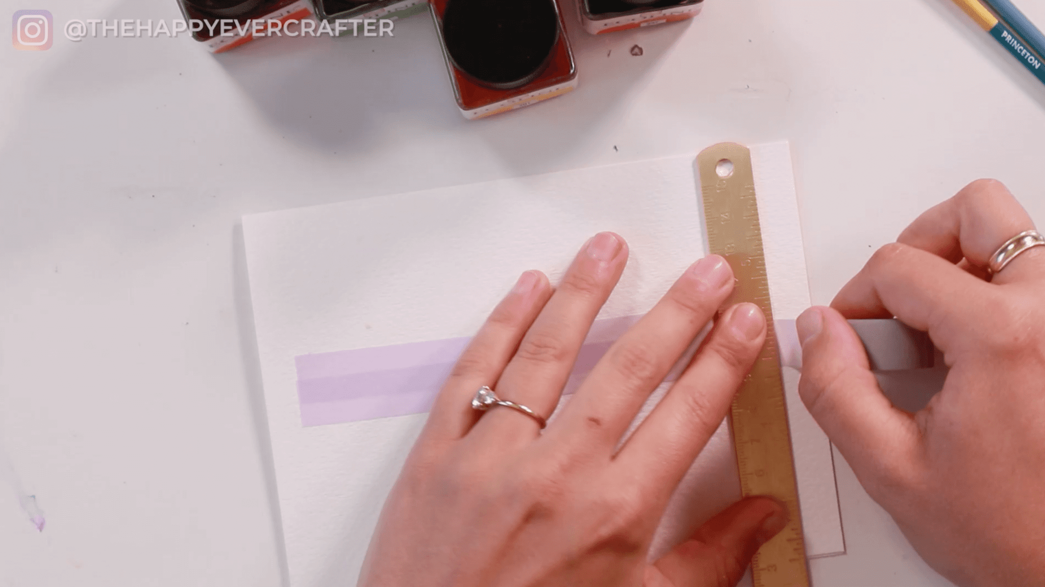 Easy DIY Watercolour Birthday Card - The Happy Ever Crafter Inc.