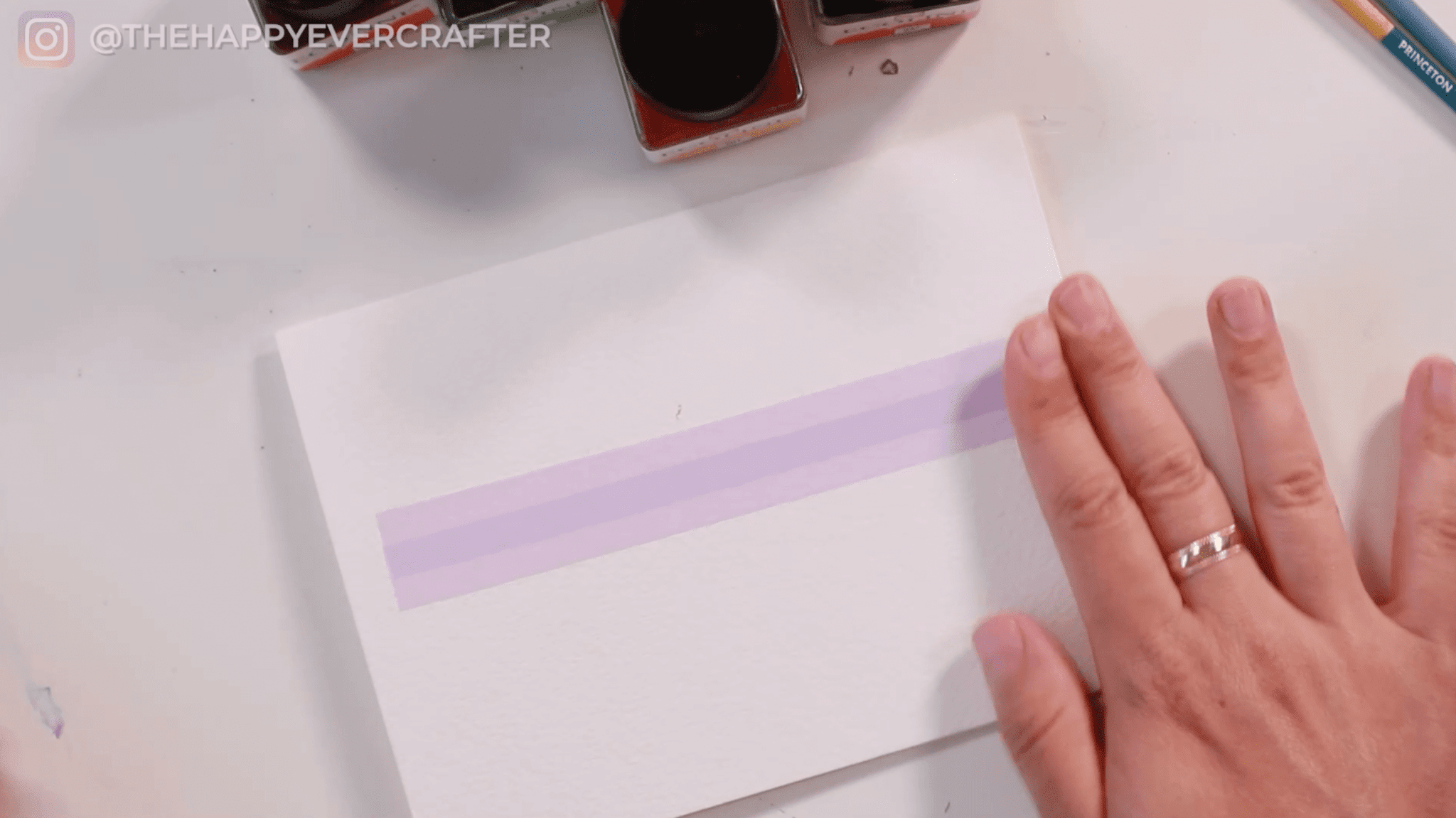 Easy DIY Watercolour Birthday Card - The Happy Ever Crafter Inc.