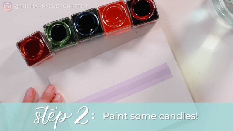 Easy DIY Watercolour Birthday Card - The Happy Ever Crafter Inc.
