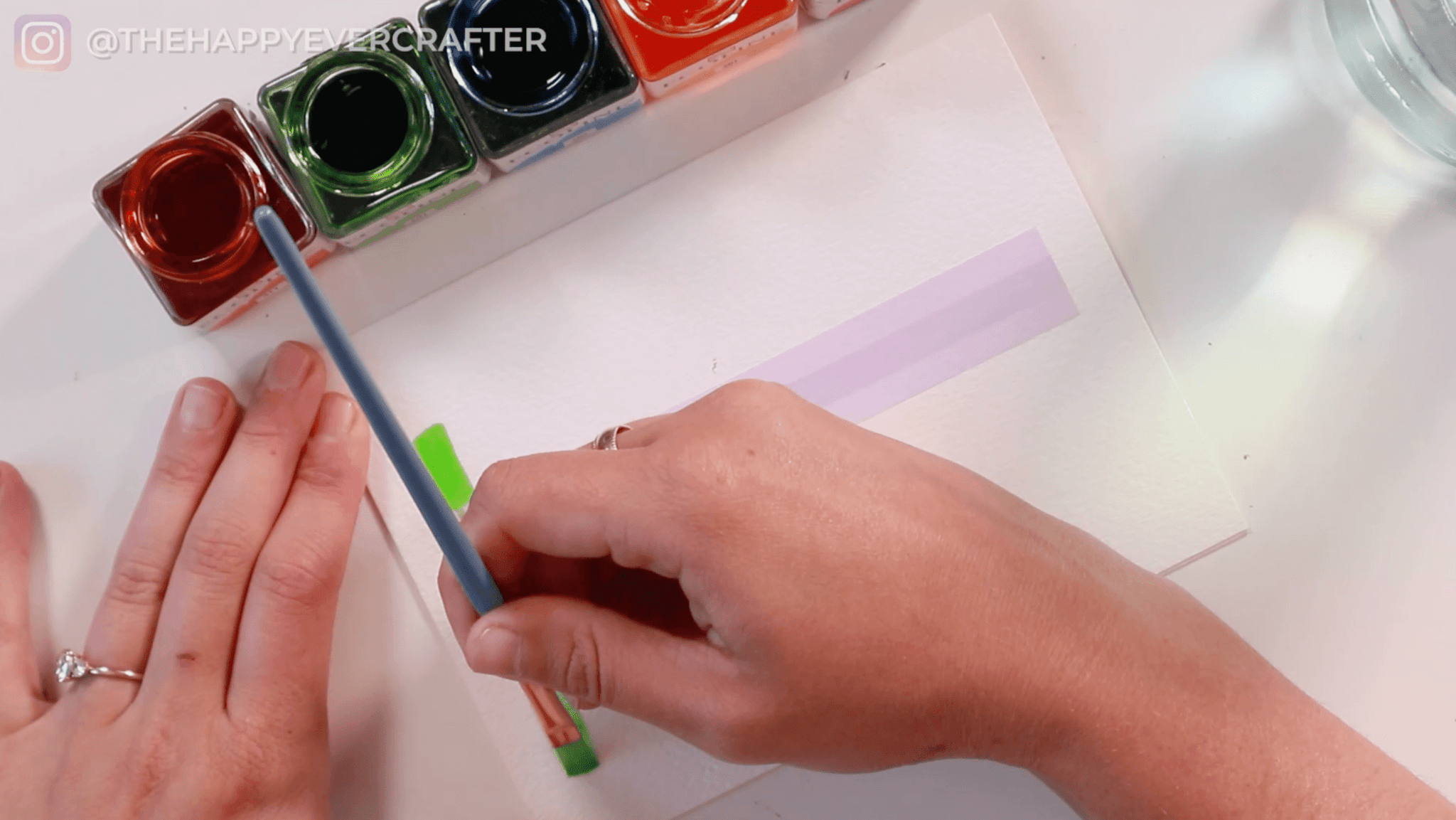 Easy DIY Watercolour Birthday Card - The Happy Ever Crafter Inc.