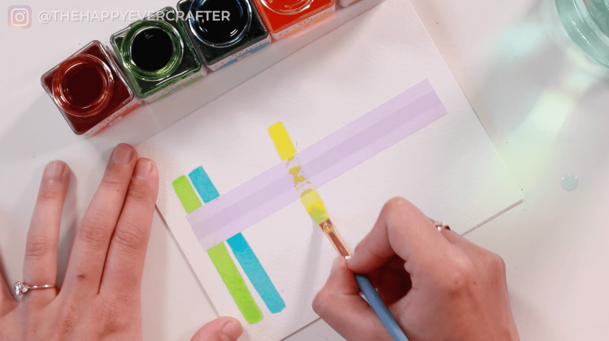 Easy DIY Watercolour Birthday Card - The Happy Ever Crafter Inc.