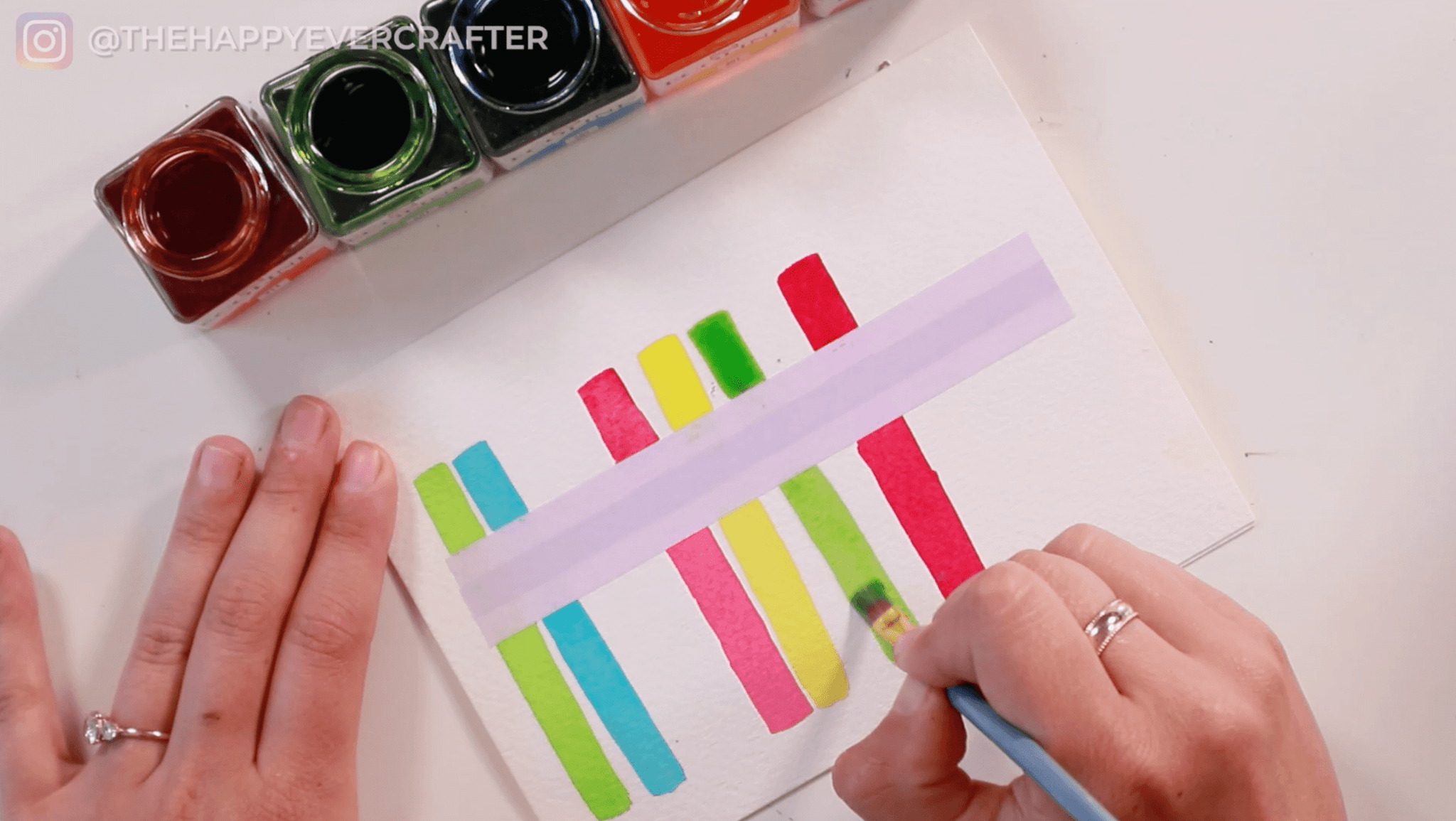 Easy DIY Watercolour Birthday Card - The Happy Ever Crafter Inc.