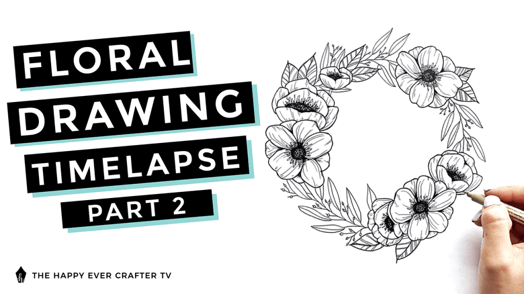 Floral Drawing Timelapse Compilation Part 2 Photo