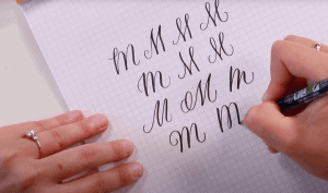15 Ways To Write Letter M in Brush Calligraphy - The Happy Ever Crafter ...