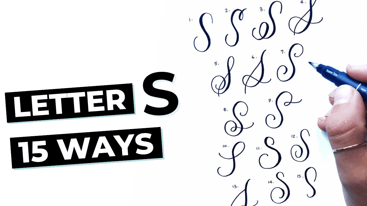 Letter S In Calligraphy Font Letter S In Calligraphy Font